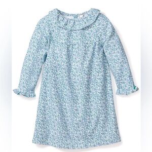 Petite Plume Stafford Floral Long Sleeve Night Gown Cotton Scarlett Collared: 10
